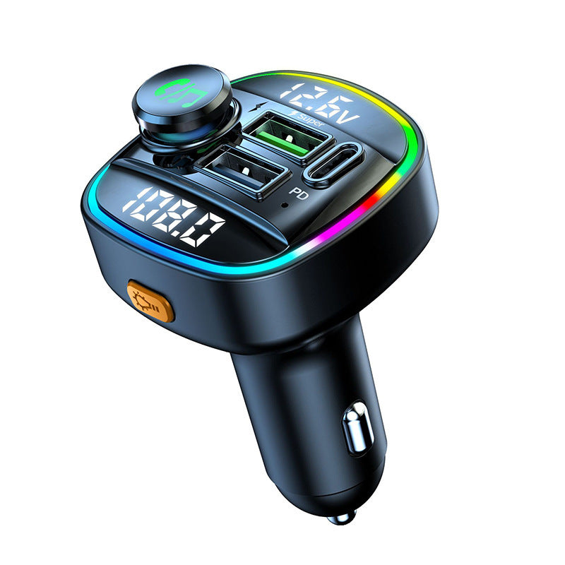 Bluetooth Transmitter Car Radio & Usb Charger RGB