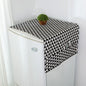 Refrigerator Dust Cover Grey Geometry Refrigerator Cover Cloth