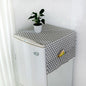 Refrigerator Dust Cover Grey Geometry Refrigerator Cover Cloth